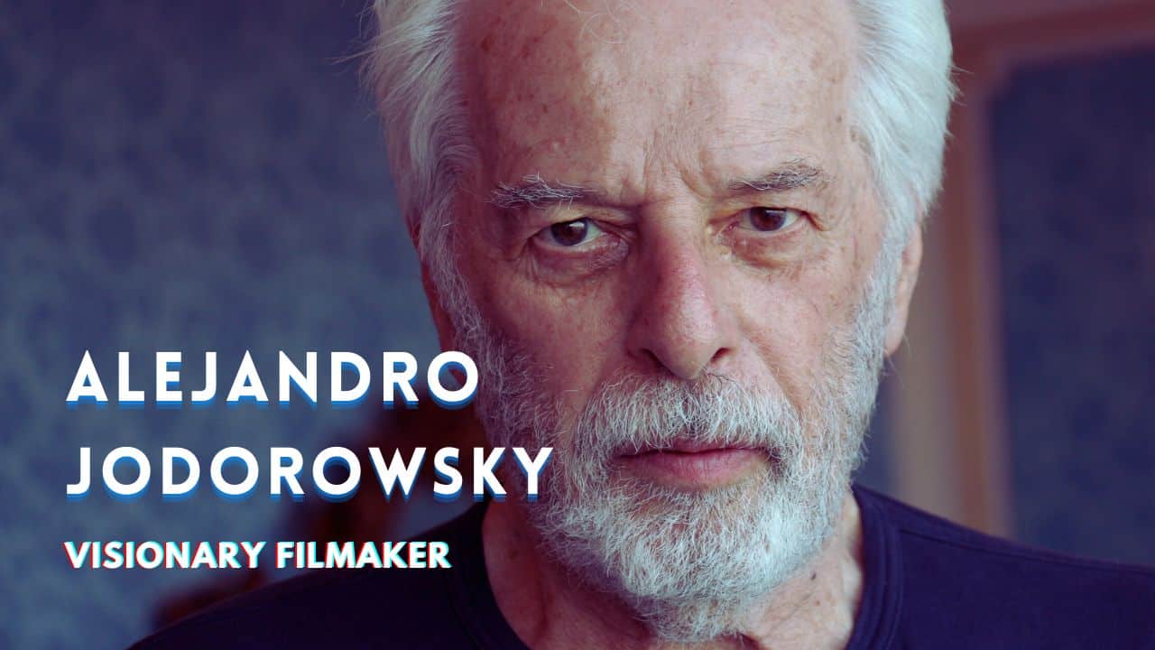 a close up of Alejandro Jodorowsky