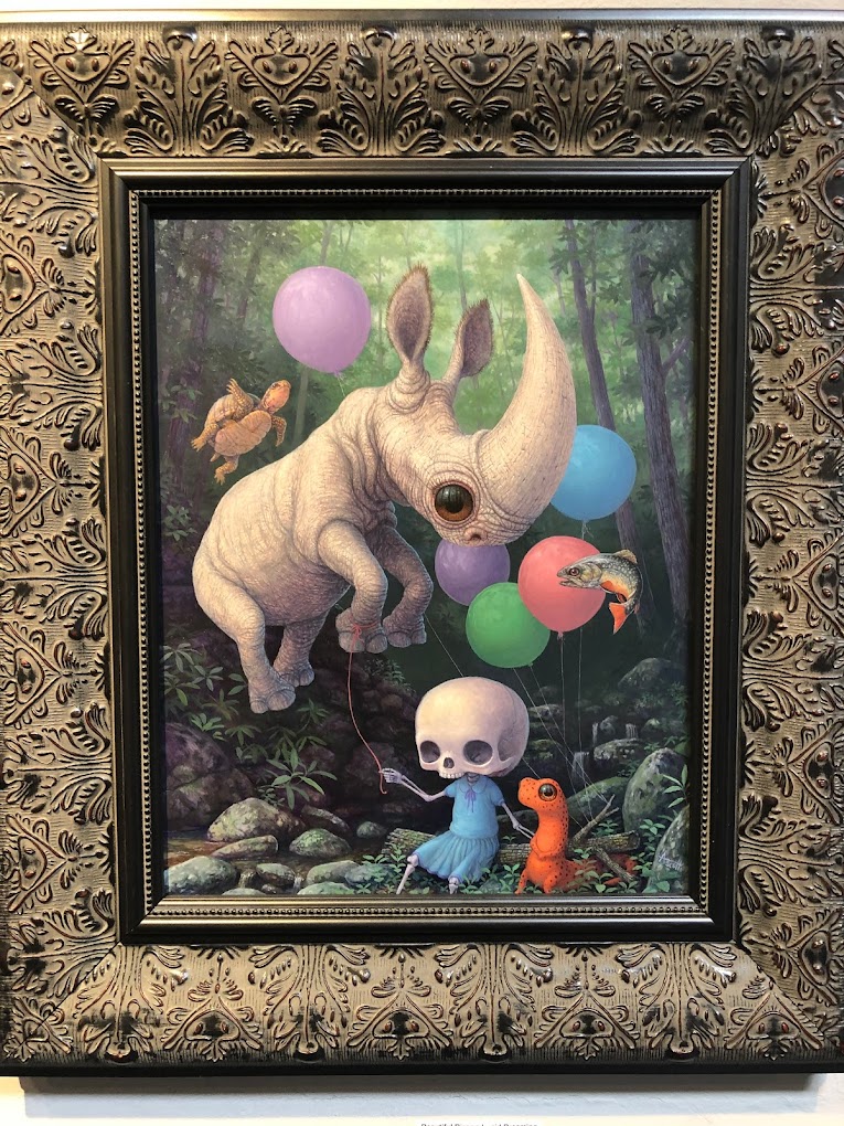 a painting on the wall