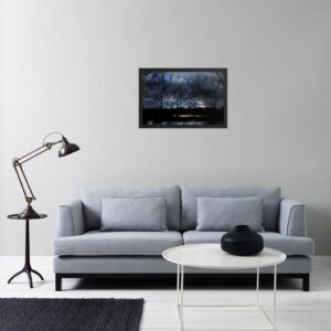 Framed Print - river of darkness - surrealismtoday