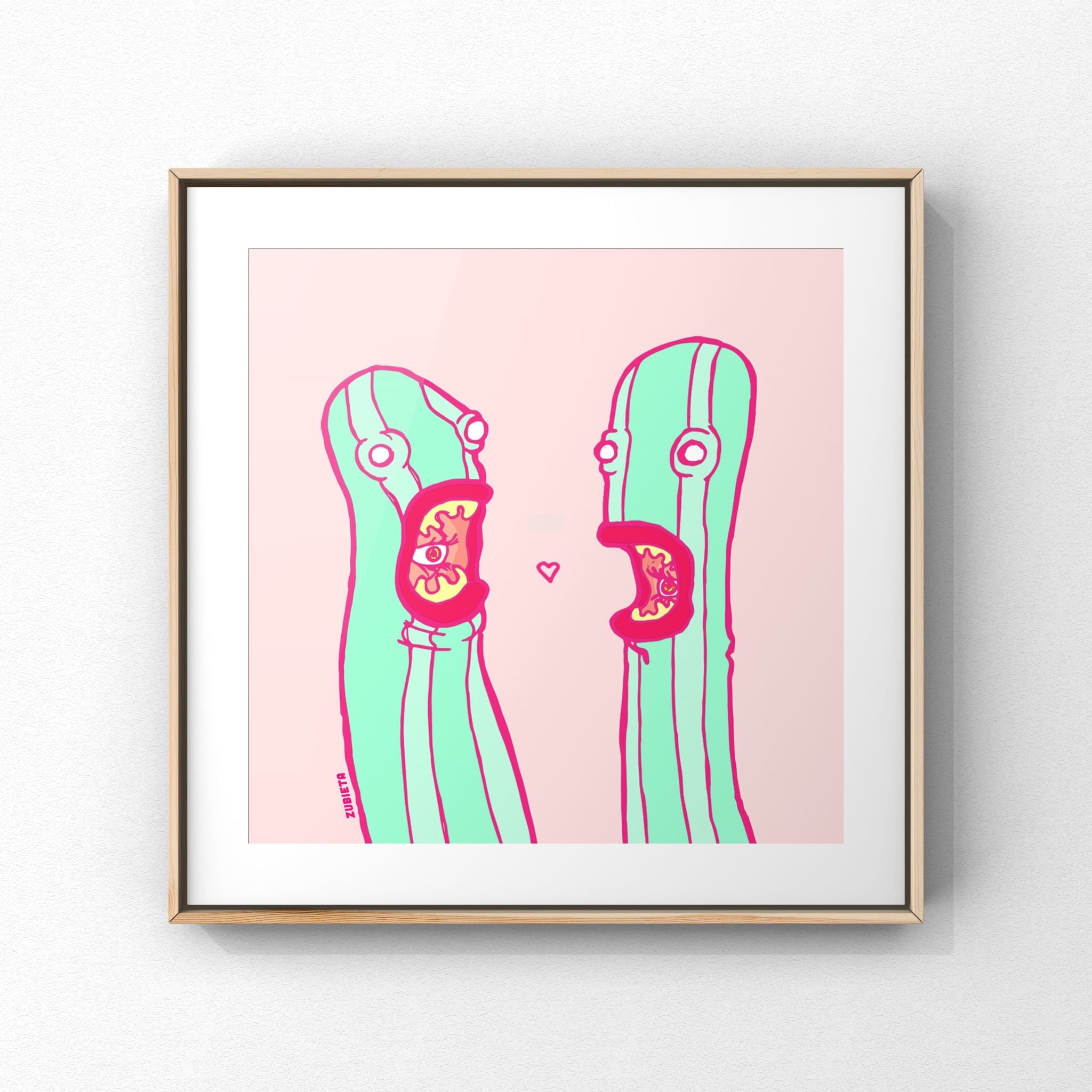 "I Love you Quadrato" art by Marta Zubieta