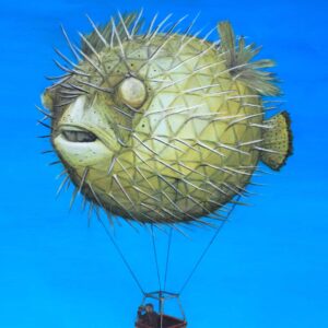 Iteration 48- Pufferfish Hot Air Balloon Ride over White Sands - 2 - Vincent Fink